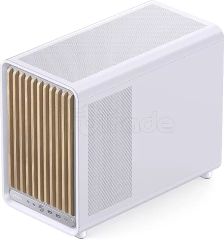 Photo de Boitier Mini Tour Micro ATX Jonsbo D33 Wood avec panneau vitré (Blanc)