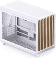 Photo de Boitier Mini Tour Micro ATX Jonsbo D33 Wood avec panneau vitré (Blanc)
