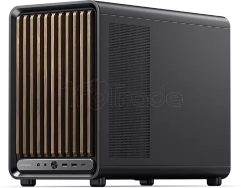 Photo de Boitier Mini Tour Micro ATX Jonsbo D33 Wood avec panneau vitré (Noir)
