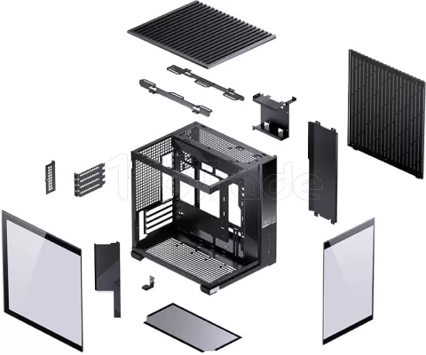 Photo de Boitier Mini Tour Micro ATX Jonsbo D34 avec panneaux vitrés (Noir)