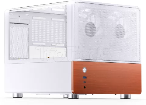 Photo de Boitier Mini Tour Micro ATX Jonsbo V12 avec panneaux vitrés (Blanc)