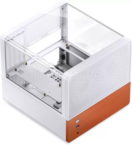 Photo de Boitier Mini Tour Micro ATX Jonsbo V12 avec panneaux vitrés (Blanc)