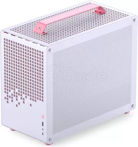 Photo de Boitier Mini Tour Micro ATX Jonsbo Z20 avec panneau vitré (Blanc/Rose)