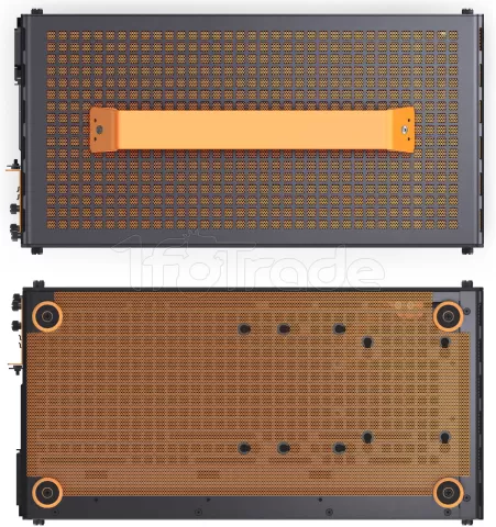 Photo de Boitier Mini Tour Micro ATX Jonsbo Z20 avec panneau vitré (Noir/Orange)