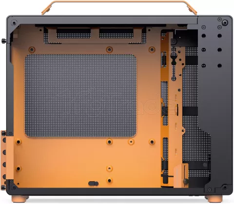 Photo de Boitier Mini Tour Micro ATX Jonsbo Z20 avec panneau vitré (Noir/Orange)