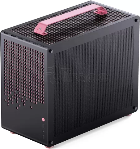Photo de Boitier Mini Tour Micro ATX Jonsbo Z20 avec panneau vitré (Noir/Rose)