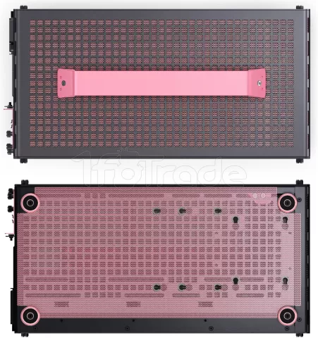 Photo de Boitier Mini Tour Micro ATX Jonsbo Z20 avec panneau vitré (Noir/Rose)