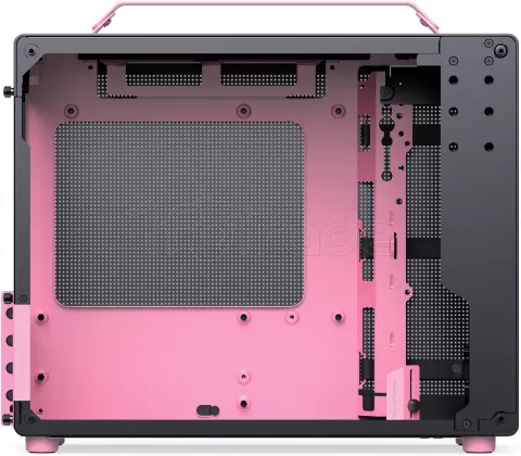 Photo de Boitier Mini Tour Micro ATX Jonsbo Z20 avec panneau vitré (Noir/Rose)