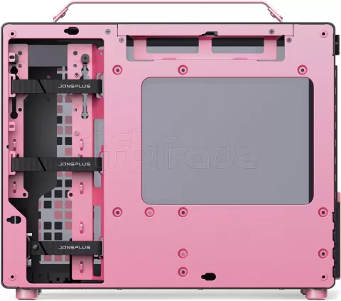 Photo de Boitier Mini Tour Micro ATX Jonsbo Z20 avec panneau vitré (Noir/Rose)