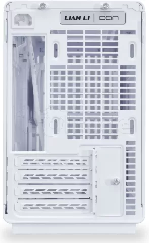 Photo de Boitier Mini Tour Micro ATX Lian-Li A3X-mATX avec panneau vitré (Blanc/Marron)