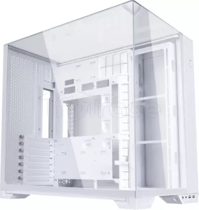 Photo de Boitier Mini Tour Micro ATX Lian-Li O11 Vision-M avec panneaux vitrés (Blanc)