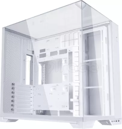 Photo de Boitier Mini Tour Micro ATX Lian-Li O11 Vision-M Digital avec panneaux vitrés (Blanc)