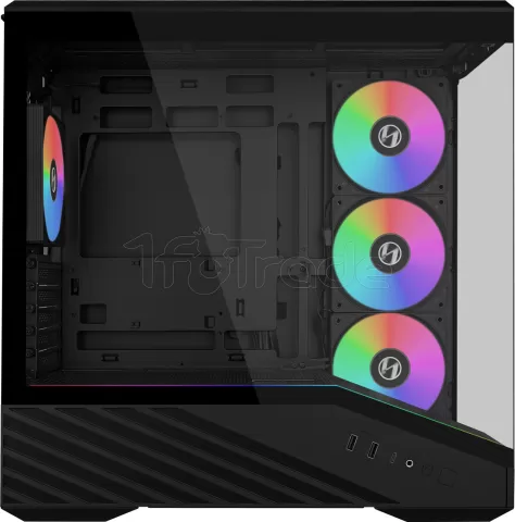 Photo de Boitier Mini Tour Micro ATX Lian Li Vector V100 Mini RGB avec panneaux vitrés (Noir)