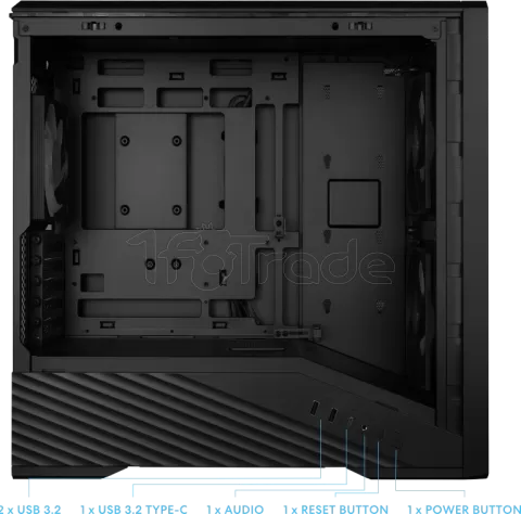 Photo de Boitier Mini Tour Micro ATX Lian Li Vector V150 RGB avec panneaux vitrés (Noir)