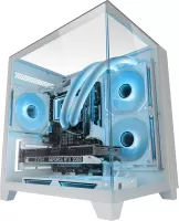 Photo de Boitier Mini Tour Micro ATX Mars Gaming MC-3CM avec panneaux vitrés (Blanc)