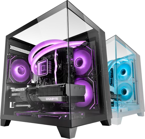 Photo de Boitier Mini Tour Micro ATX Mars Gaming MC-3CM avec panneaux vitrés (Noir)