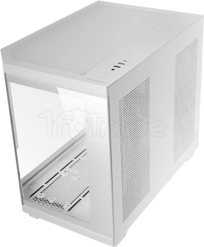 Photo de Boitier Mini Tour Micro ATX Mars Gaming MC-3T Core LCD M avec panneaux vitrés (Blanc)
