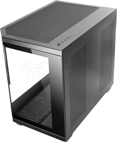 Photo de Boitier Mini Tour Micro ATX Mars Gaming MC-3T Core LCD M avec panneaux vitrés (Noir)