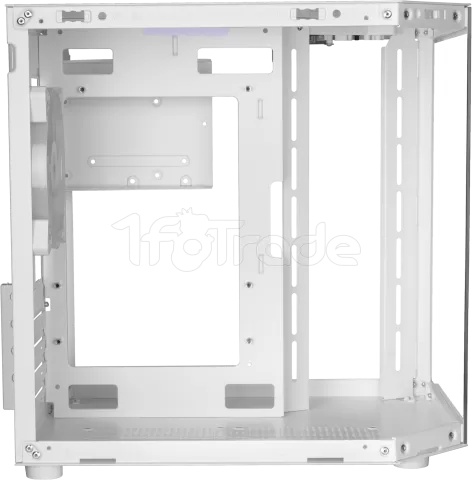 Photo de Boitier Mini Tour Micro ATX Mars Gaming MC-3T Lite RGB avec panneaux vitrés (Blanc)