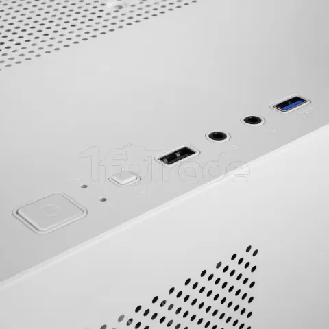 Photo de Boitier Mini Tour Micro ATX Mars Gaming MC-3T Lite RGB avec panneaux vitrés (Blanc)