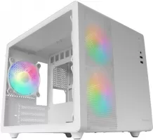 Photo de Boitier Mini Tour Micro ATX Mars Gaming MC-400 RGB avec panneau vitré (Blanc)
