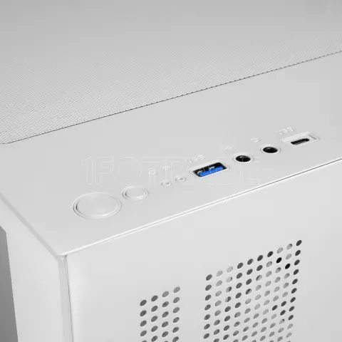 Photo de Boitier Mini Tour Micro ATX Mars Gaming MC-Cube RGB avec panneaux vitrés (Blanc)