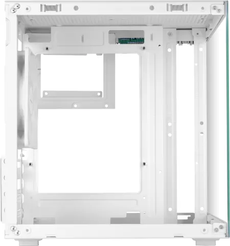 Photo de Boitier Mini Tour Micro ATX Mars Gaming MC-Cube RGB avec panneaux vitrés (Blanc)