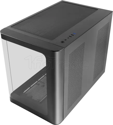 Photo de Boitier Mini Tour Micro ATX Mars Gaming MC-Fusion M avec panneaux vitrés (Noir)