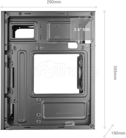 Photo de Boitier Mini Tour Micro ATX Mars Gaming MC-MESHPRO (Noir)