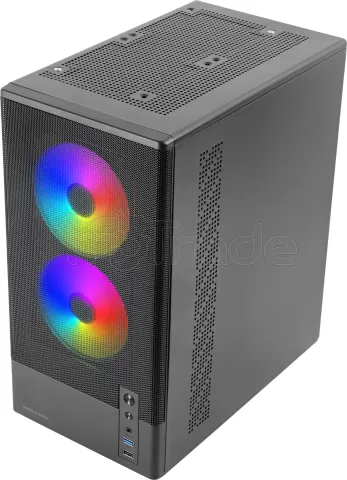 Photo de Boitier Mini Tour Micro ATX Mars Gaming  MC-Onyx avec panneaux vitrés (Noir)