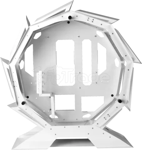 Photo de Boitier Mini Tour Micro ATX Mars Gaming MC-Orb avec panneaux vitrés (Blanc)