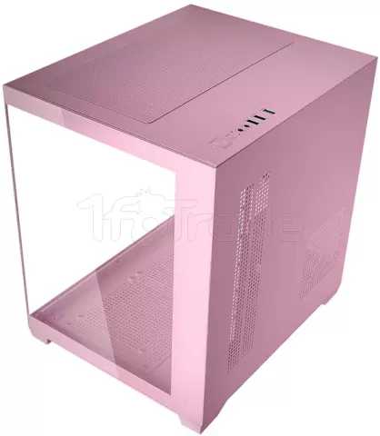 Photo de Boitier Mini Tour Micro ATX Mars Gaming MC-View avec panneaux vitrés (Rose)