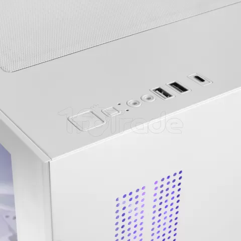 Photo de Boitier Mini Tour Micro ATX Mars Gaming MC-View3 RGB avec panneaux vitrés (Blanc)