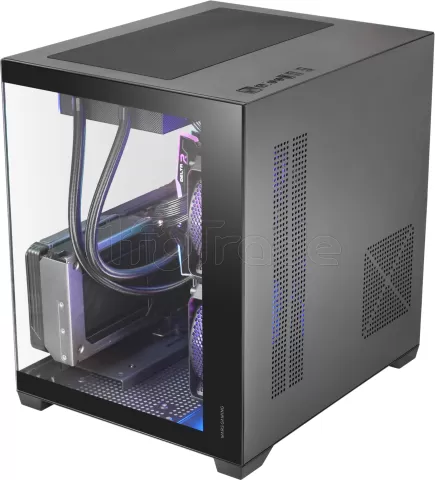 Photo de Boitier Mini Tour Micro ATX Mars Gaming MC-View3 RGB avec panneaux vitrés (Noir)
