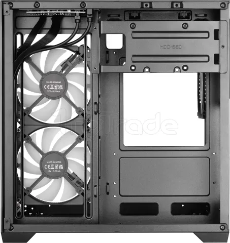 Photo de Boitier Mini Tour Micro ATX Mars Gaming MC-View3 RGB avec panneaux vitrés (Noir)