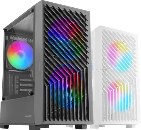 Photo de Boitier Mini Tour Micro ATX Mars Gaming MC-Vortex RGB avec panneau vitré (Noir)