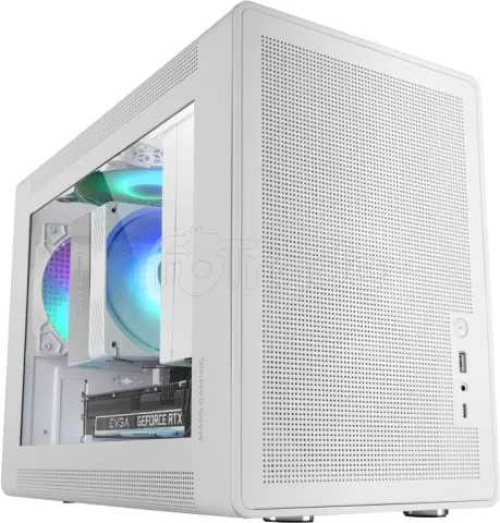 Photo de Boitier Mini Tour Micro ATX Mars Gaming MC-XPS avec panneau vitré (Blanc)