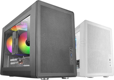 Photo de Boitier Mini Tour Micro ATX Mars Gaming MC-XPS avec panneau vitré (Noir)