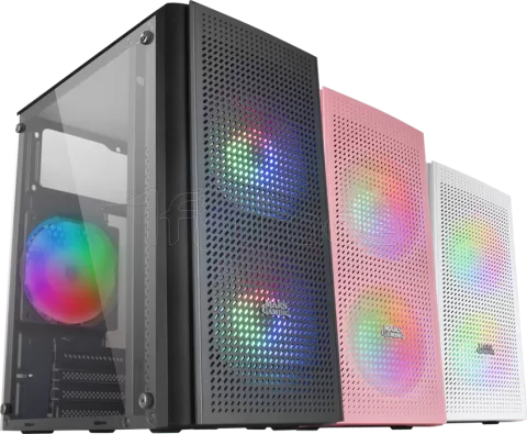 Photo de Boitier Mini Tour Micro ATX Mars Gaming MC300 RGB avec panneau vitré (Noir)