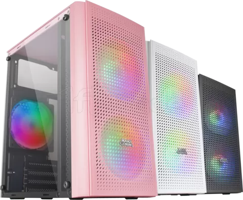 Photo de Boitier Mini Tour Micro ATX Mars Gaming MC300 RGB avec panneau vitré (Rose)