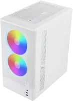 Photo de Boitier Mini Tour Micro ATX Mars Gaming  MCONYX avec panneaux vitrés (Blanc)