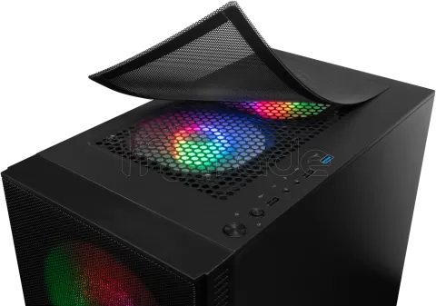 Photo de Boitier Mini Tour Micro ATX Mars Gaming MCZ RGB avec panneau vitré (Noir)