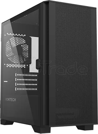 Photo de Boitier Mini Tour Micro ATX Montech Air 100 Lite avec panneau vitré (Noir)