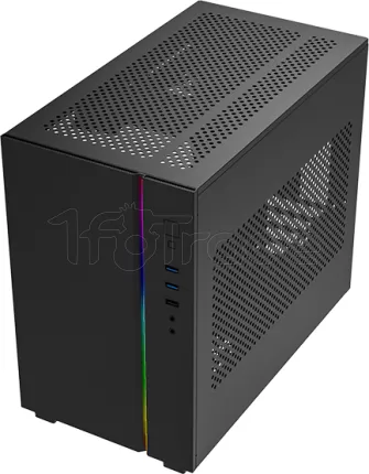 Photo de Boitier Mini Tour Micro ATX Montech Sky One Mini RGB avec panneaux vitrés (Noir)