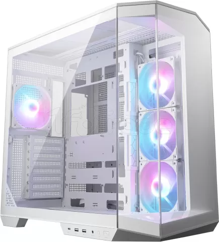 Photo de Boitier Mini Tour Micro ATX MSI Mag Pano 100R Project Zero RGB avec panneaux vitrés (Blanc)