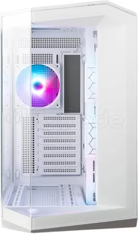 Photo de Boitier Mini Tour Micro ATX MSI Mag Pano 100R Project Zero RGB avec panneaux vitrés (Blanc)
