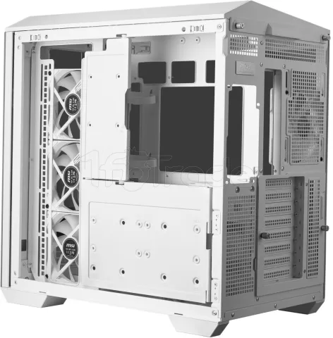 Photo de Boitier Mini Tour Micro ATX MSI Mag Pano 100R Project Zero RGB avec panneaux vitrés (Blanc)