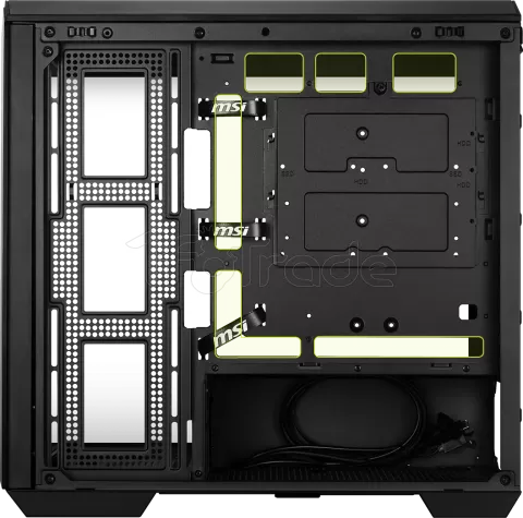 Photo de Boitier Mini Tour Micro ATX MSI Mag Pano 100R Project Zero RGB avec panneaux vitrés (Noir)