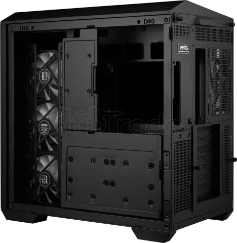 Photo de Boitier Mini Tour Micro ATX MSI Mag Pano 100R Project Zero RGB avec panneaux vitrés (Noir)