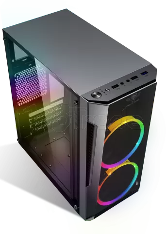 Photo de Boitier Mini Tour Micro ATX Spirit of Gamer Deathmatch 3 RGB avec panneaux vitrés (Noir)